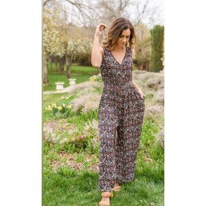 Jodifl Floral Print Designer Jumpsuit Size 2X